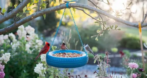 hang tire feeder