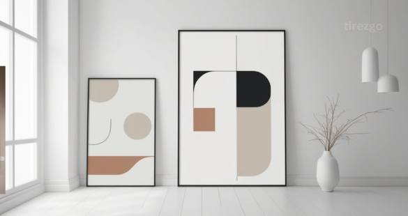 Minimalist abstract art