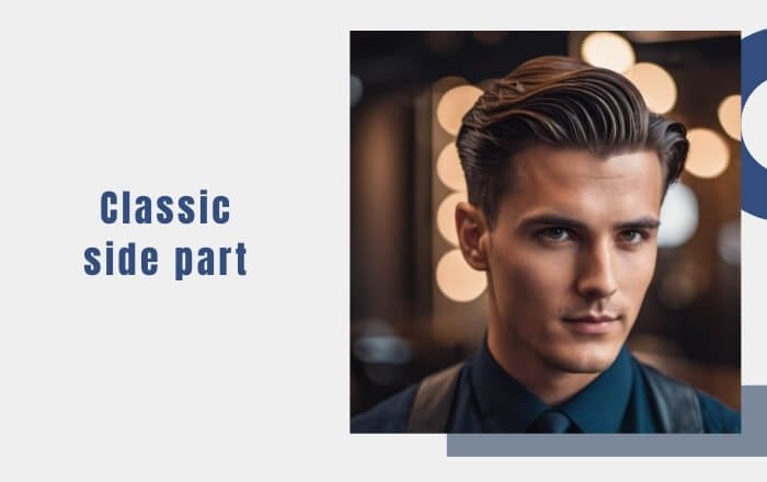 side part hairstyle